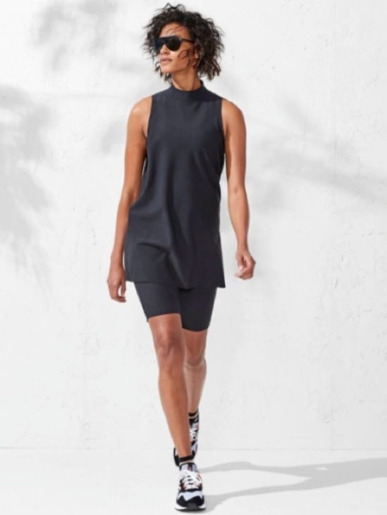 Athleta Tops - Athleta Interstellar Bike Tunic Shirt Womens XS UPF 50 Sleeveless Stretch